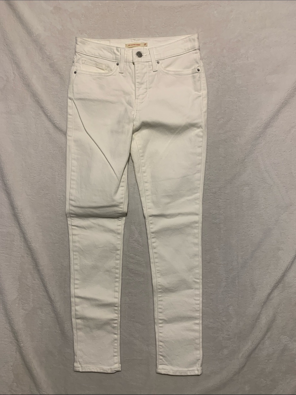 Levi's White 311 Shaping Skinny Denim Jeans Sz 27